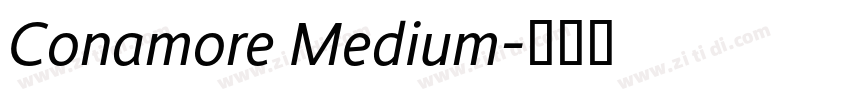 Conamore Medium字体转换